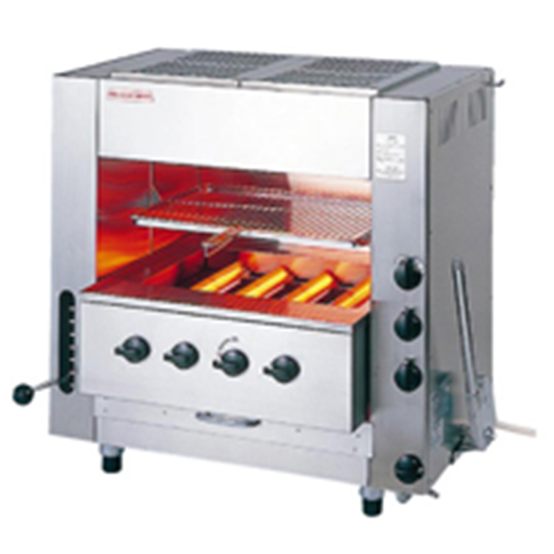 ガス赤外線同時両面焼グリラー　ニュー武蔵 SGR-N65（中型）13A 1個（ご注文単位1個）【直送品】