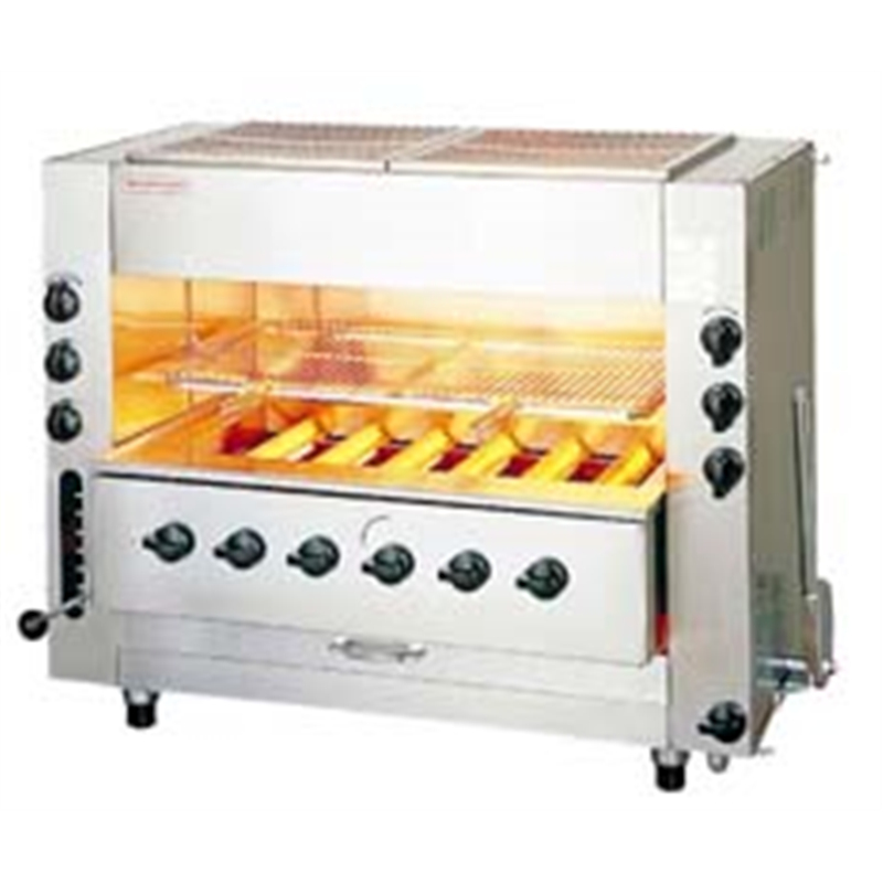 ガス赤外線同時両面焼グリラー　ニュー武蔵 SGR-N90（大型）LPガス 1箱（ご注文単位1箱）【直送品】