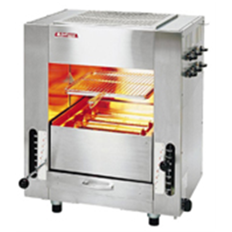 ガス赤外線同時両面焼グリラー「武蔵」 （小型）SGR-45　LPガス 1個（ご注文単位1個）【直送品】