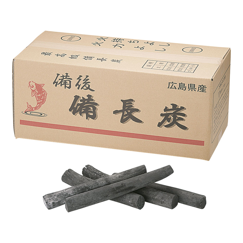 備後　備長炭（広島） 丸中 1箱（ご注文単位1箱）【直送品】