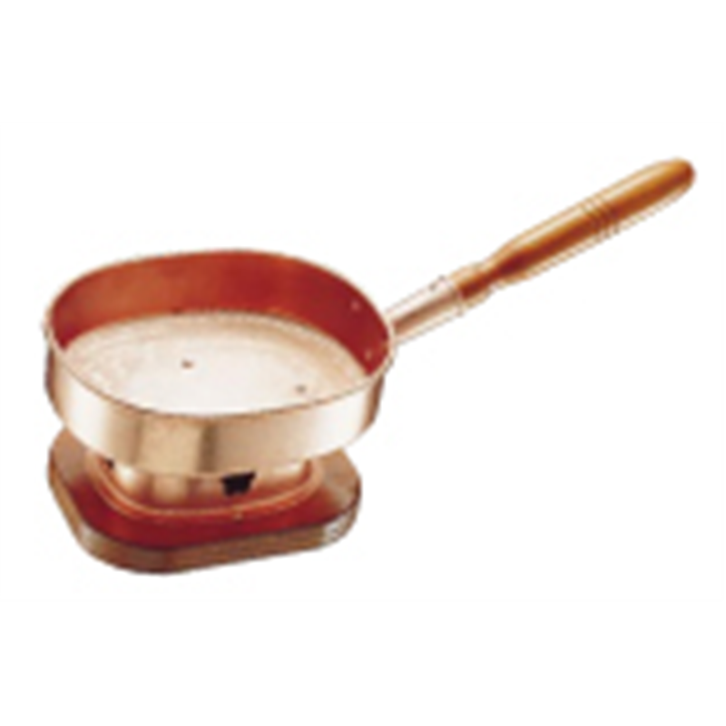 銅木柄台付十能  1箱（ご注文単位1箱）【直送品】