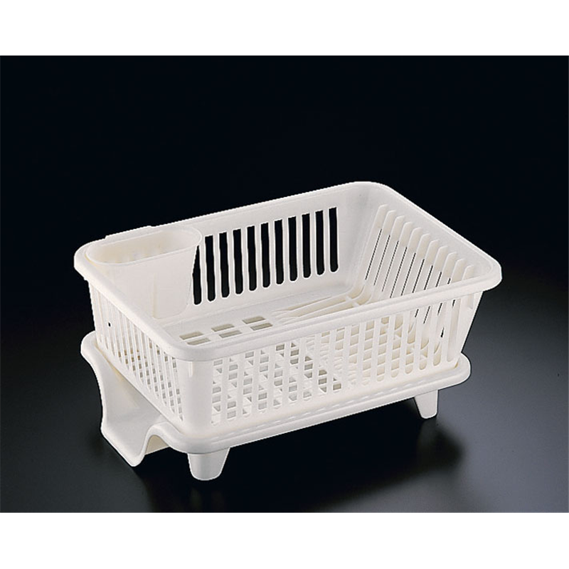 皿立て水切りかご　ヨコ型　№2 （箸立て付） 1袋（ご注文単位1袋）【直送品】