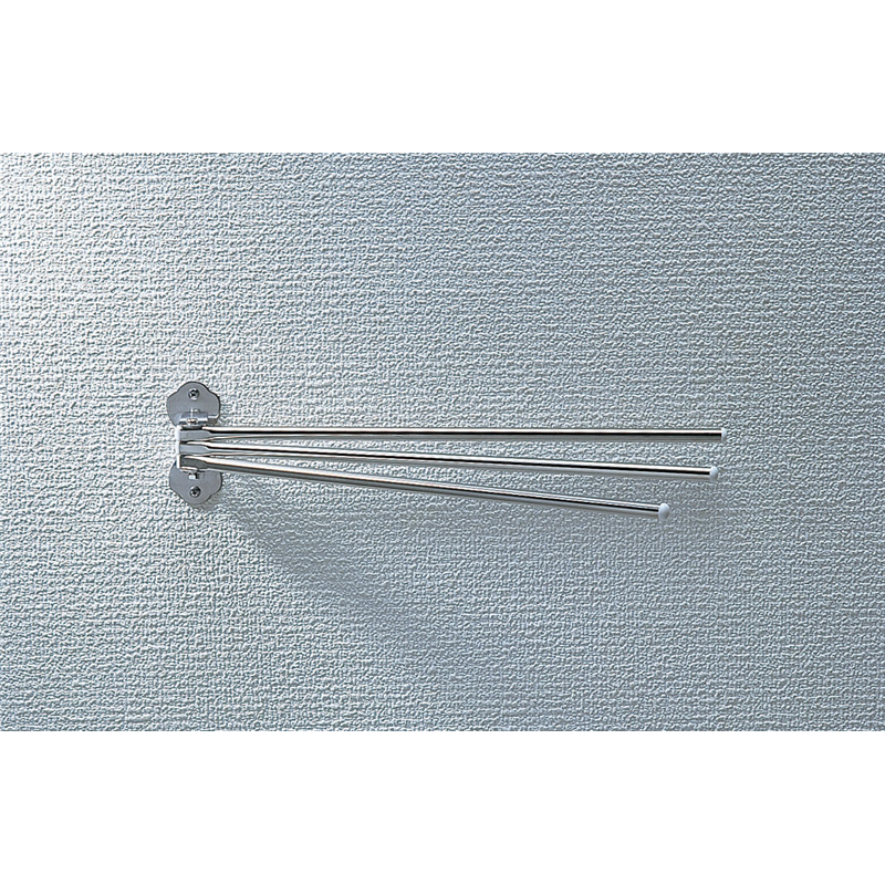 ステンレス タオルハンガー 3本掛け HMS-3 1袋(ご注文単位1袋)【直送品】