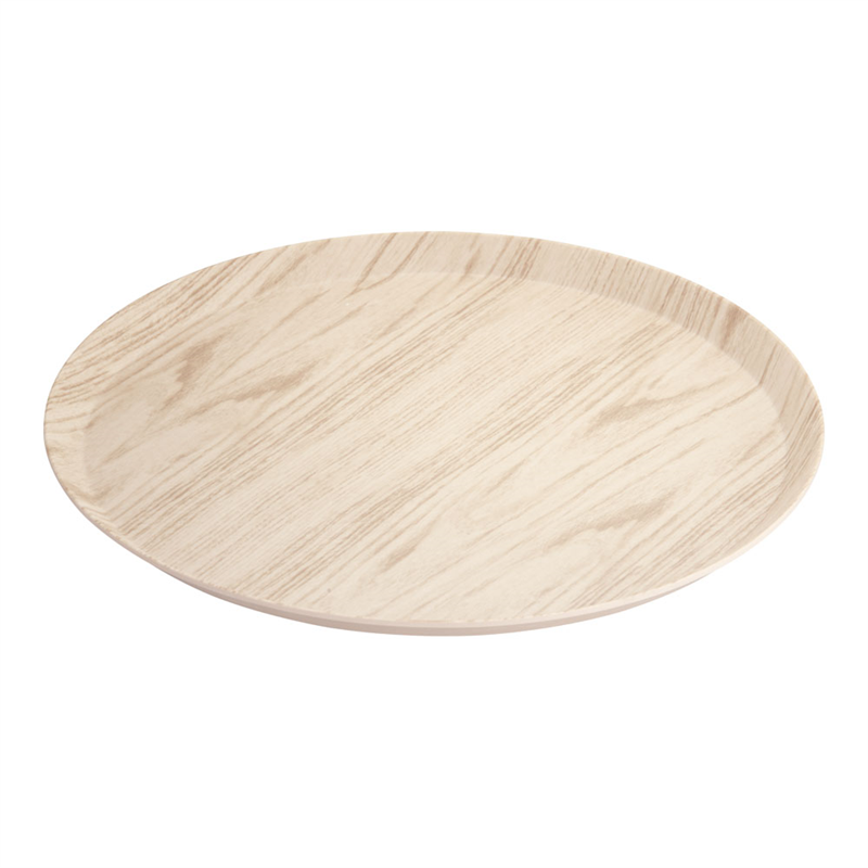 MLV　ドームカバー用メラミントレー木目 12インチ 1箱（ご注文単位1箱）【直送品】