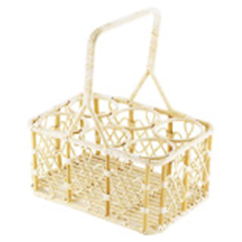 籐製 ビールポーター 6本用 1個(ご注文単位1個)【直送品】