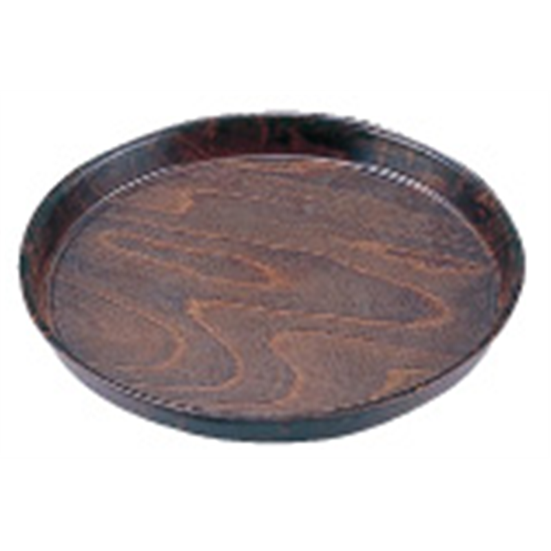 キャンブロ ウッドトレー丸型ビールトレー 85シリーズ PH558536 1個(ご注文単位1個)【直送品】