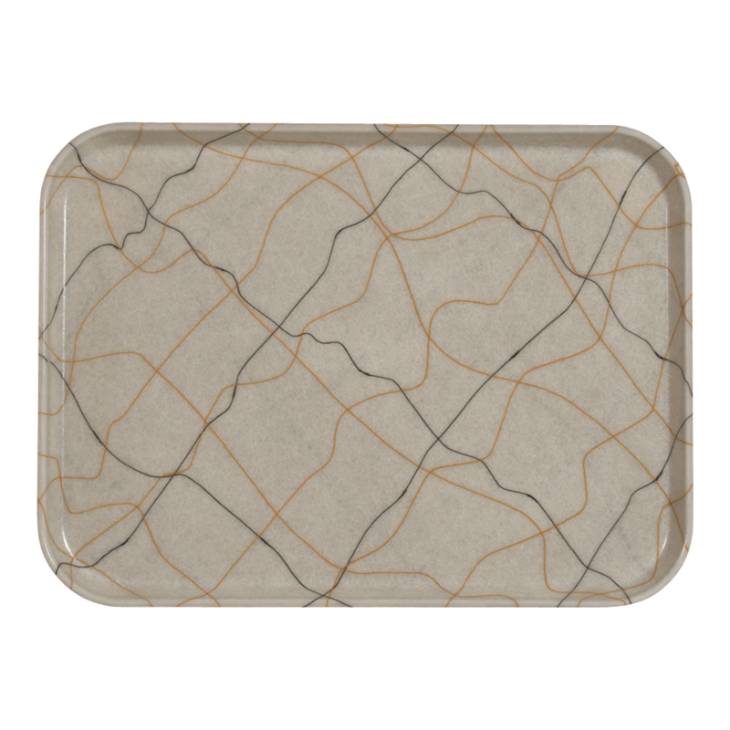 キャンブロカムトレー（FRP）　1418 ブラック＆ゴールド 1個（ご注文単位1個）【直送品】