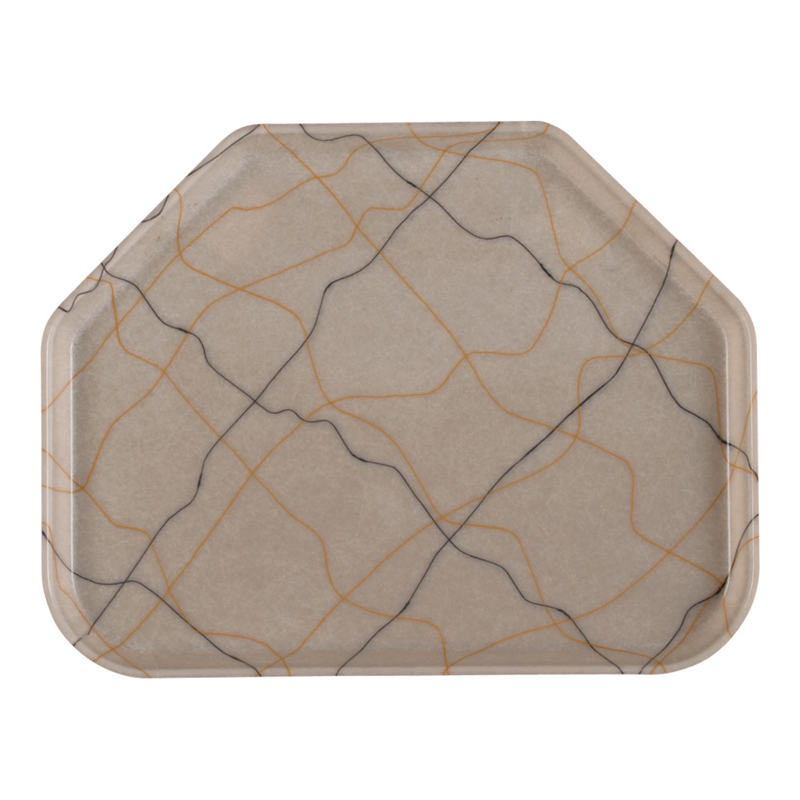 キャンブロトラペゾイドトレー1418TR ブラック＆ゴールド 1個（ご注文単位1個）【直送品】