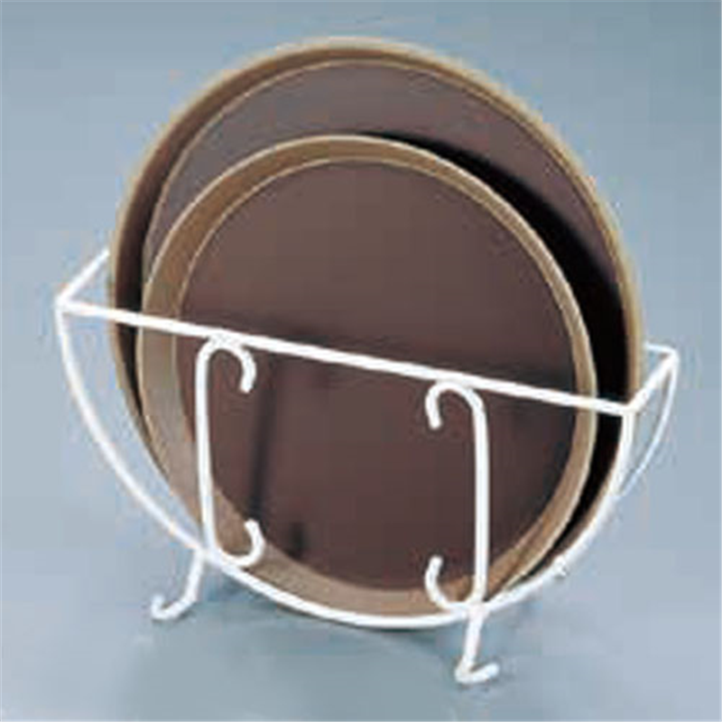 SAコーティング丸盆ラック スタンド式 1袋(ご注文単位1袋)【直送品】