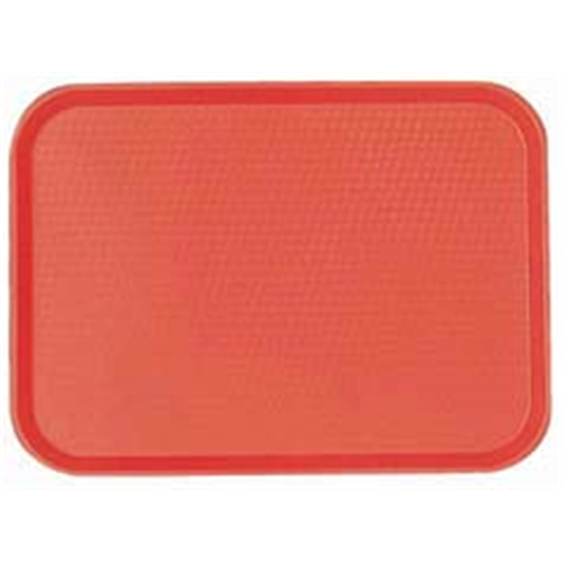 キャンブロ　ファーストフードトレー 1418FF　レッド 1個（ご注文単位1個）【直送品】