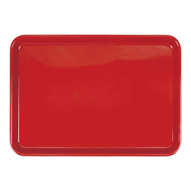 ピノ　ノンスリップトレー　角 33cm　レッド 1袋（ご注文単位1袋）【直送品】