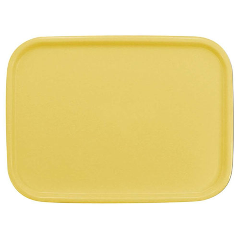カラーコレクショントレー　角 L　パステルイエロー 1袋（ご注文単位1袋）【直送品】