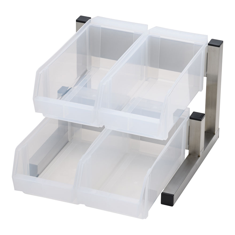 TKG 18-8スマート オーガナイザー 2段2列(4ヶ入) ホワイト 1個(ご注文単位1個)【直送品】