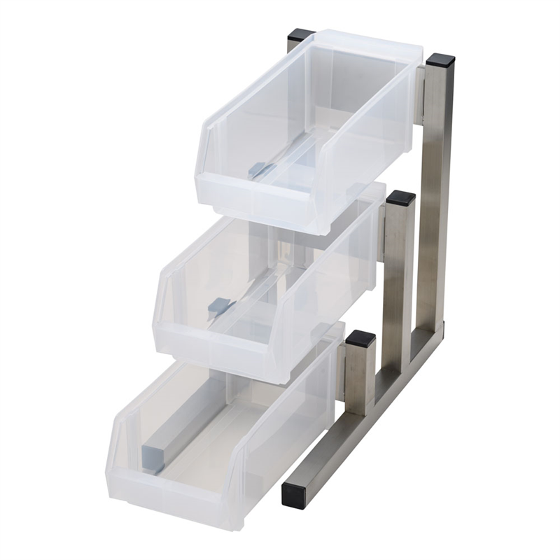 TKG 18-8スマート オーガナイザー 3段1列(3ヶ入) ホワイト 1個(ご注文単位1個)【直送品】