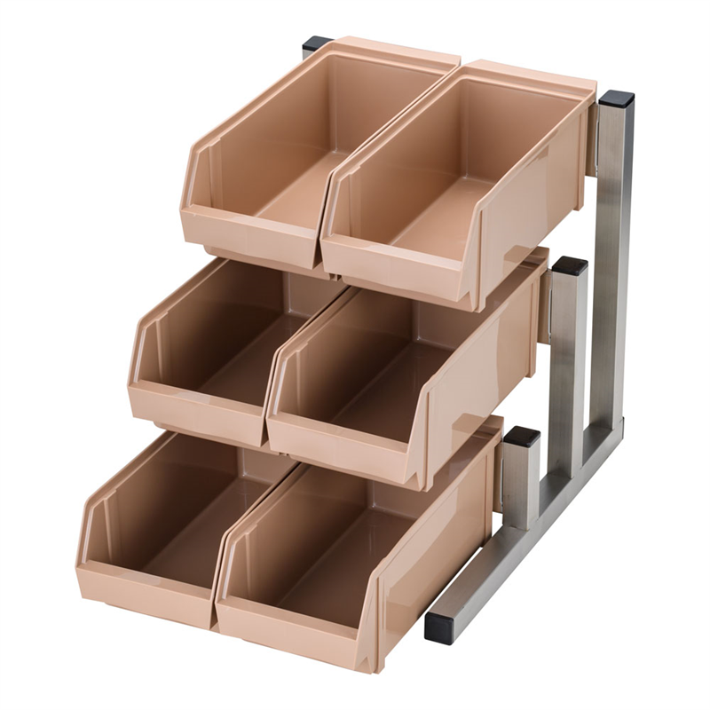 TKG 18-8スマート オーガナイザー 3段2列(6ヶ入) キャメル 1個(ご注文単位1個)【直送品】