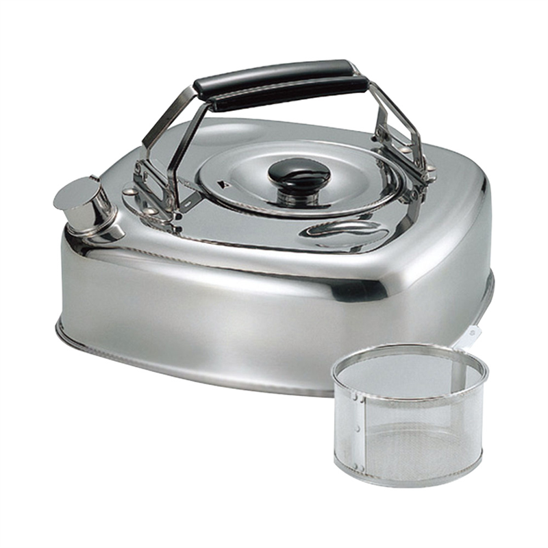 18-8キューブケトル(ストレーナー付) KS-2621(2.8L) 1箱(ご注文単位1箱)【直送品】