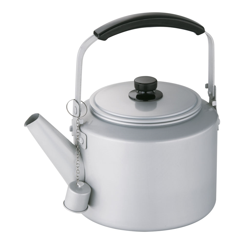 アルマイト シルバーハイケットル大型 (キャップ付き) 8L 1箱(ご注文単位1箱)【直送品】