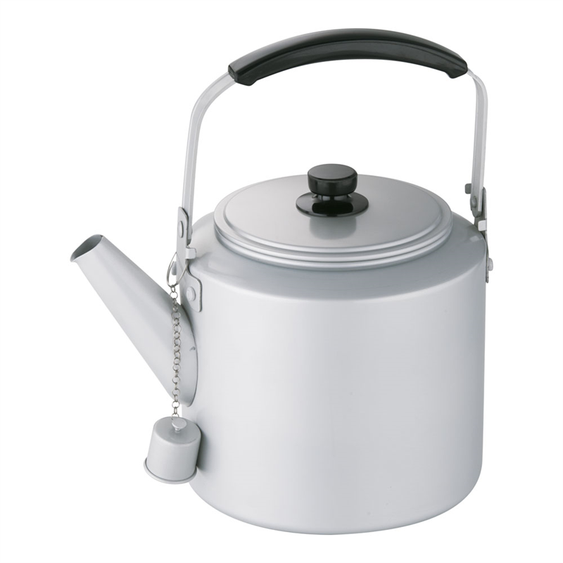 アルマイト シルバーハイケットル大型 (キャップ付き) 10L 1箱(ご注文単位1箱)【直送品】