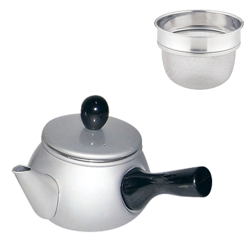 アルマイト ドリーム急須 横手 シルバー 1個(ご注文単位1個)【直送品】