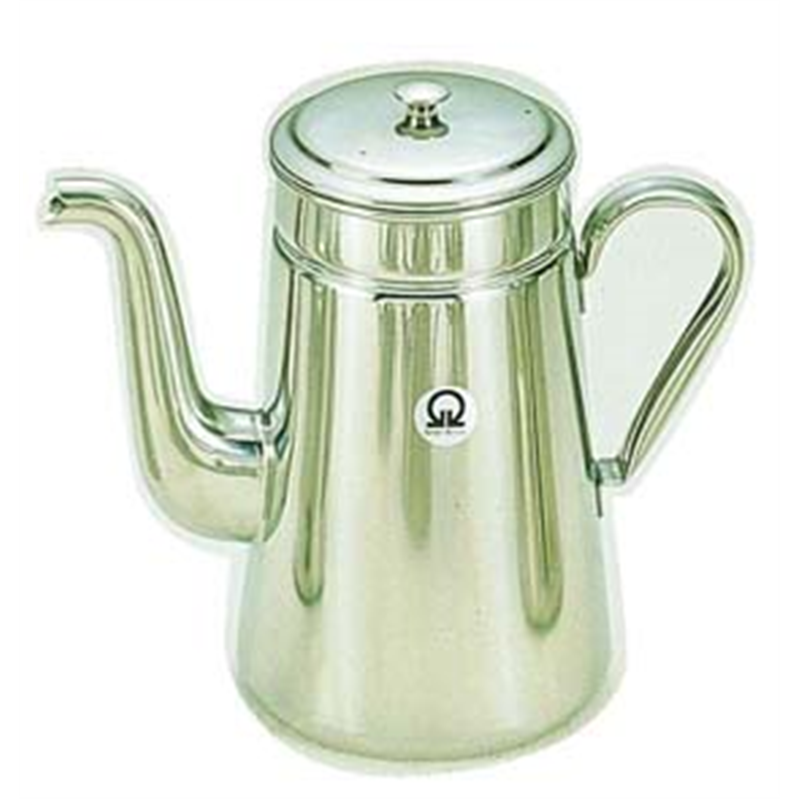 SA18-8コーヒーポット #18　ツル首（電磁調理器用） 1箱（ご注文単位1箱）【直送品】