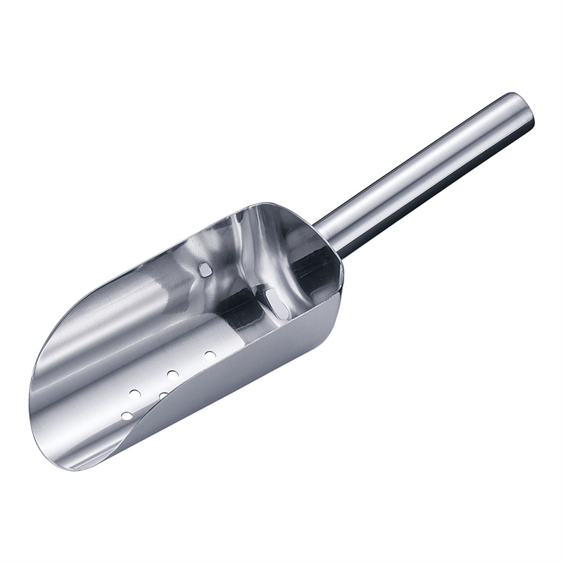 TC　18-8アイススコップ穴明 中 1袋（ご注文単位1袋）【直送品】