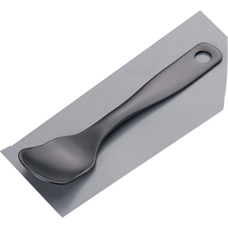 アルミアイスクリームスプーン ブラック 1袋（ご注文単位1袋）【直送品】