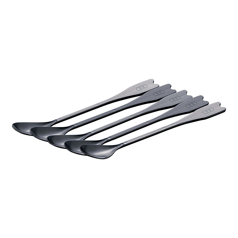 ロングマドラースプーン（500本入） 黒 1箱（ご注文単位1箱）【直送品】