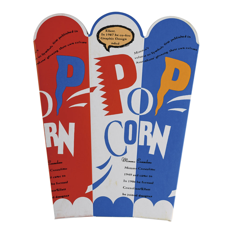 ポップコーンカップ ワンタッチ型 (50入) 1袋(ご注文単位1袋)【直送品】