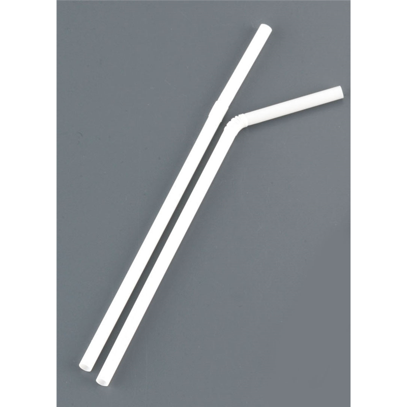 フレックスストロー　裸（500本入） 白　192402 1箱（ご注文単位1箱）【直送品】