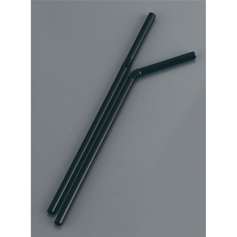 フレックスストロー　裸（500本入） 黒　192403 1箱（ご注文単位1箱）【直送品】