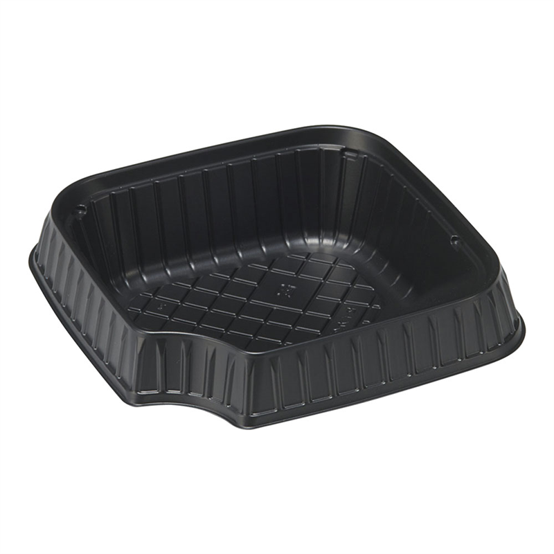 正角丼(50入) 中皿 黒 RHDT826 1袋(ご注文単位1袋)【直送品】