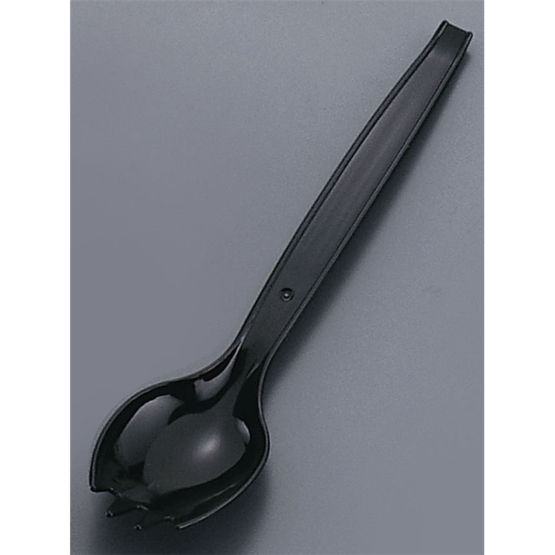 使い捨てフォークスプーン　#160 （500本入）黒　袋入 1袋（ご注文単位1袋）【直送品】