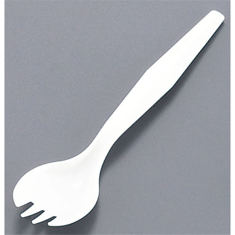 使い捨てフォークスプーン　#140 （500本入）白　袋入 1袋（ご注文単位1袋）【直送品】