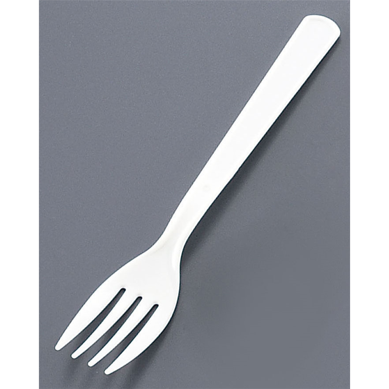 使い捨てフォーク　#160（500本入） 白　袋入 1袋（ご注文単位1袋）【直送品】