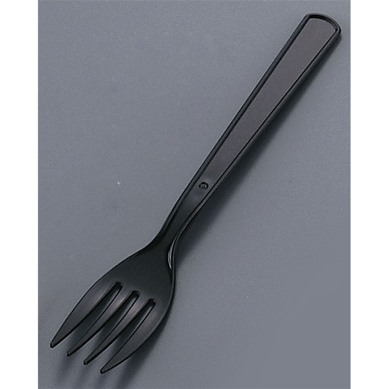 使い捨てフォーク　#160（500本入） 黒　袋入 1袋（ご注文単位1袋）【直送品】