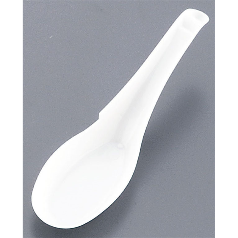 使い捨てレンゲスプーン(500本入) 白 袋入 1袋(ご注文単位1袋)【直送品】