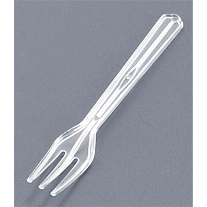 使い捨てフォーク　#110（500本入） 透明　袋入 1袋（ご注文単位1袋）【直送品】