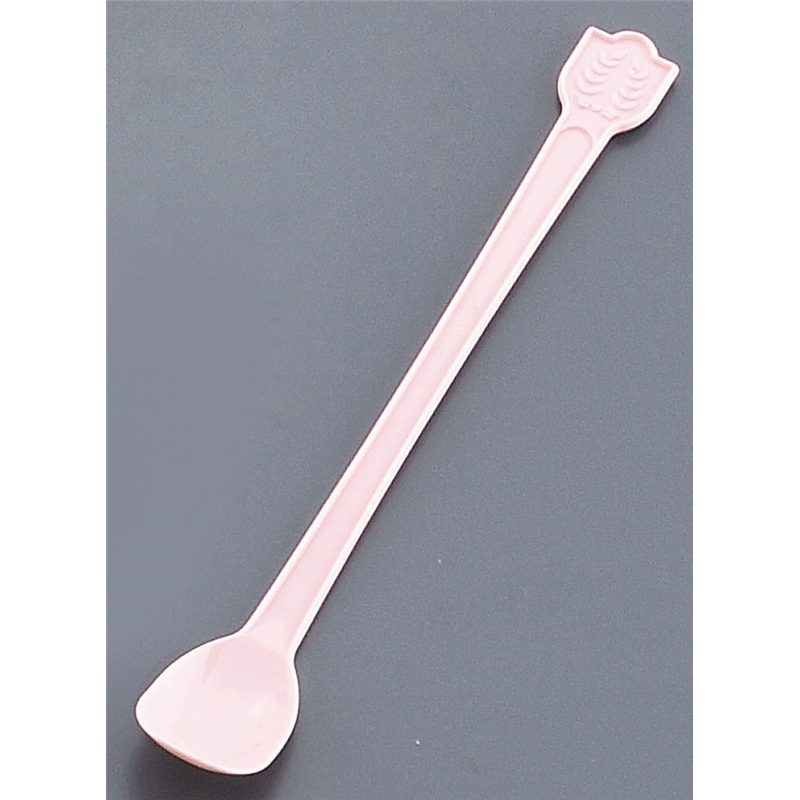 使い捨てマドラースプーン(500本入) ピンク 袋入 1袋(ご注文単位1袋)【直送品】