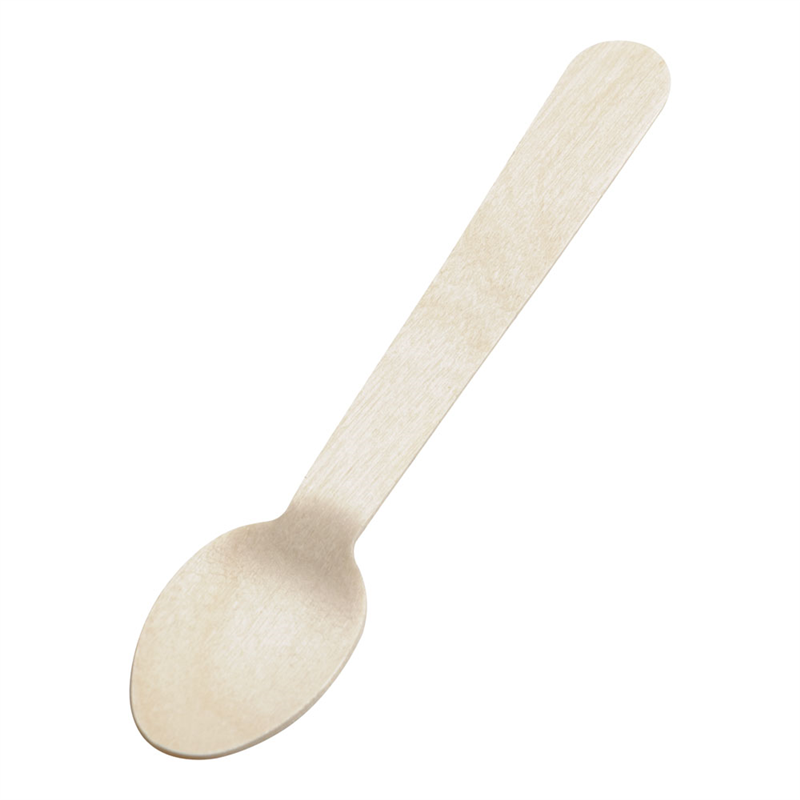 使い捨て 木製スプーン(100本入) 140mm WS-140 1袋(ご注文単位1袋)【直送品】