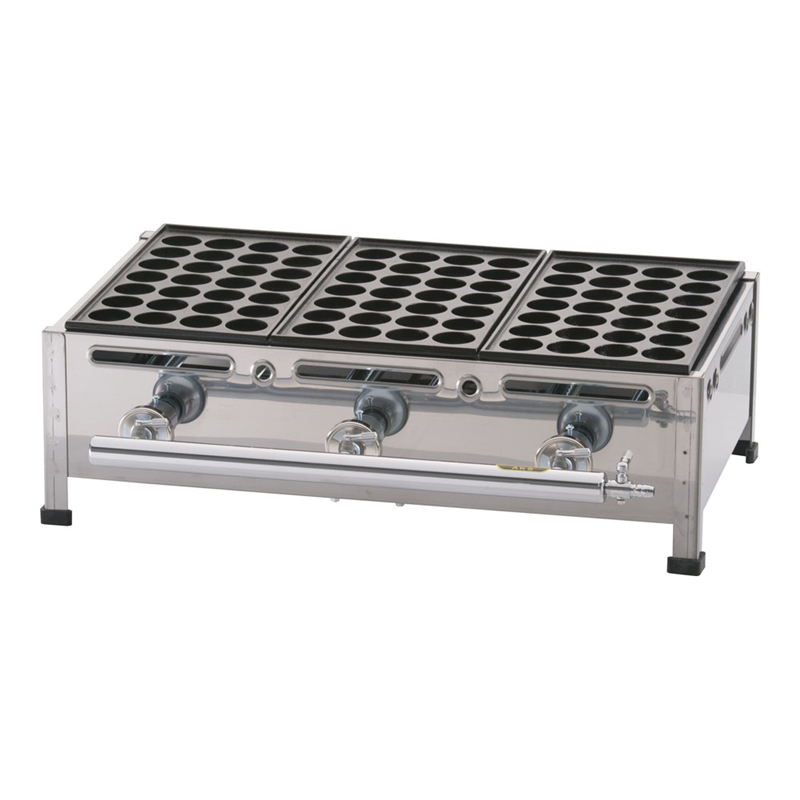 関西式たこ焼器（28穴）　3枚掛 12・13A 1箱（ご注文単位1箱）【直送品】