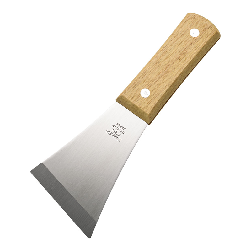 ステンレス木柄三角型皮立 1袋(ご注文単位1袋)【直送品】