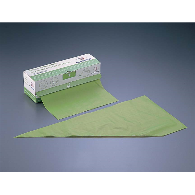 ボックスタイプ　使い捨てペストリーバック 165007：100枚ロール巻 1個（ご注文単位1個）【直送品】