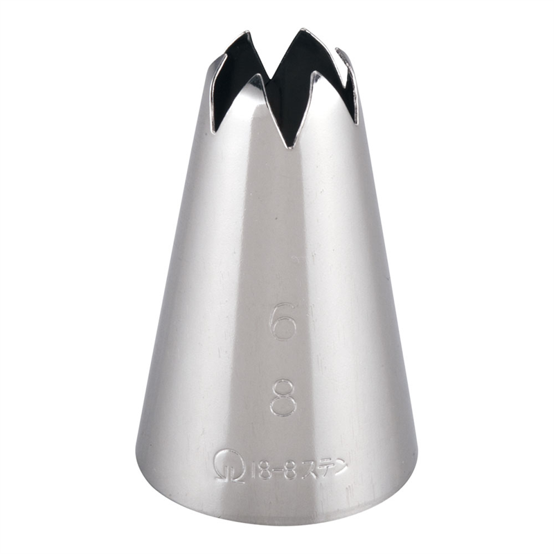 SA18-8口金　花　　6切　№　8  1個（ご注文単位1個）【直送品】