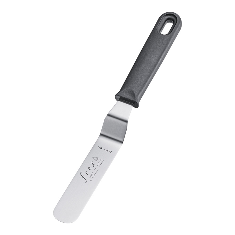 フレックス黒P柄 ステン スパチュラL型 BP-6L 全長270mm 1袋(ご注文単位1袋)【直送品】