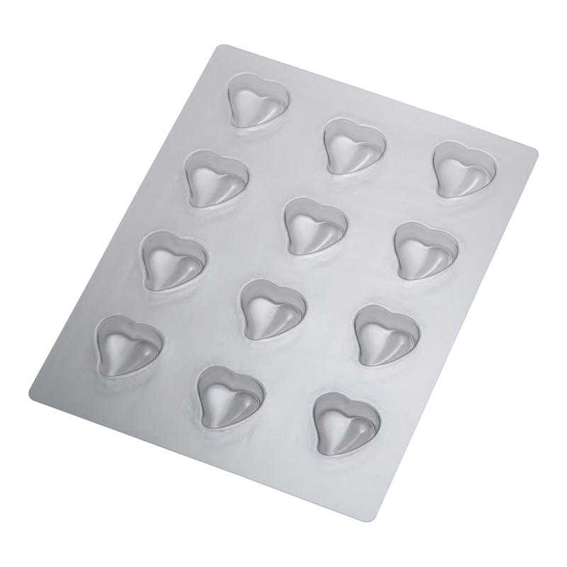 チョコモールド　ハートカーブ12P №1185 1袋（ご注文単位1袋）【直送品】