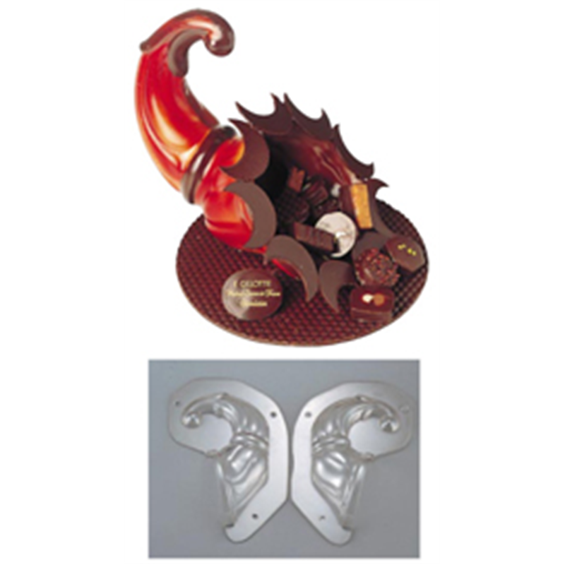 デコレリーフ　チョコレートモルド ホーン型　　　　EU-735 1個（ご注文単位1個）【直送品】