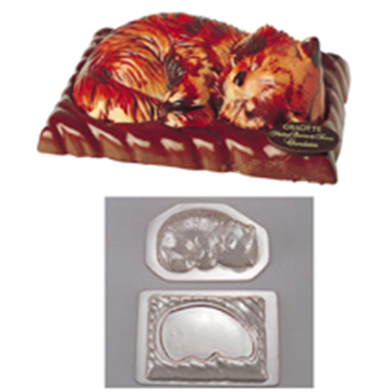 デコレリーフ　チョコレートモルド ネコ　　　　　　EU-698 1袋（ご注文単位1袋）【直送品】