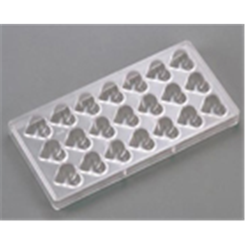 デコレリーフ　チョコレートモルド ハートB　　DRC-1218 1袋（ご注文単位1袋）【直送品】