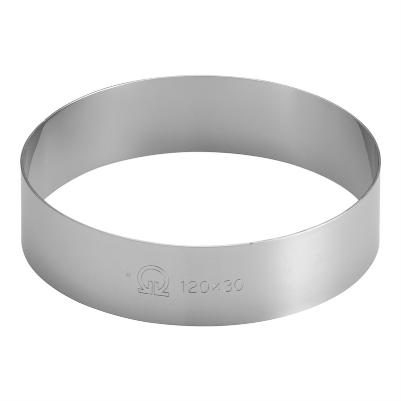 SA18-0ケーキリング φ120×H30mm 1個(ご注文単位1個)【直送品】