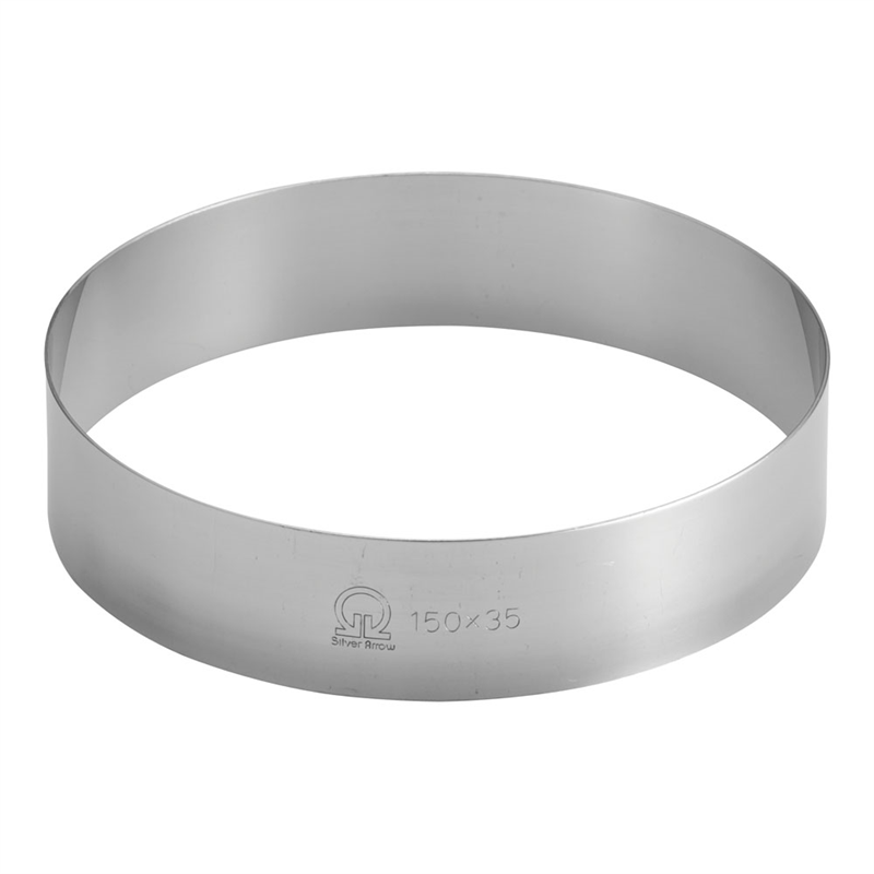 SA18-0ケーキリング φ150×H35mm 1個(ご注文単位1個)【直送品】